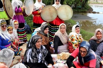 جشن نشاء برنج در روستای اشمنانطالم خمام برگزار شد